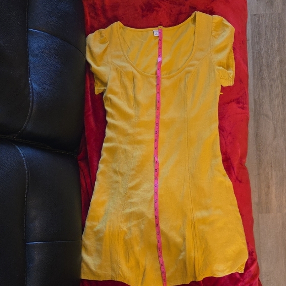Old Navy Sunny Yellow Mini Dress - Picture 4 of 4